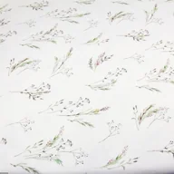 Obrusy i serwetki - Okrągły obrus plamoodporny bawełniany z wzorem Kwiaty - miniaturka - grafika 1