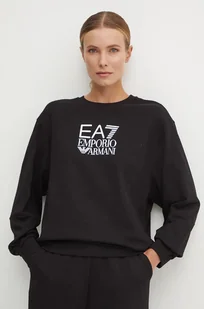 EA7 Emporio Armani bluza damska kolor czarny z nadrukiem TJZCZ.6DTM11 - Bluzy damskie - miniaturka - grafika 1