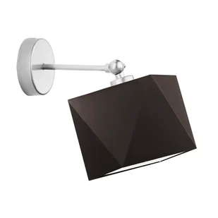 Nowoczesny kinkiet do czytania w salonie ULSAN z brązowym abażurem - Lampy ścienne Nowoczesny kinkiet do czytania w salonie ULSAN z brązowym abażurem - Lampy ścienne - miniaturka - grafika 1