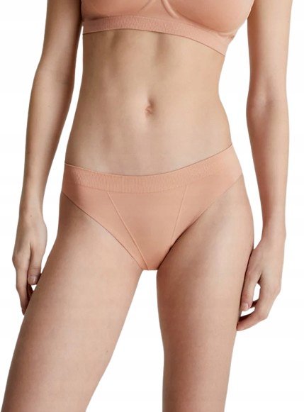 Calvin Klein Majtki Beżowe Damskie Maxi Gładkie M 0Z5D2_J* M 0Z5