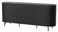 Komody - Komoda Zante 2D3S Za4 Czarny Mat - miniaturka - grafika 1