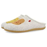 Kapcie damskie - HOT POTATOES Męskie kapcie na palce, szare, 40 EU - miniaturka - grafika 1