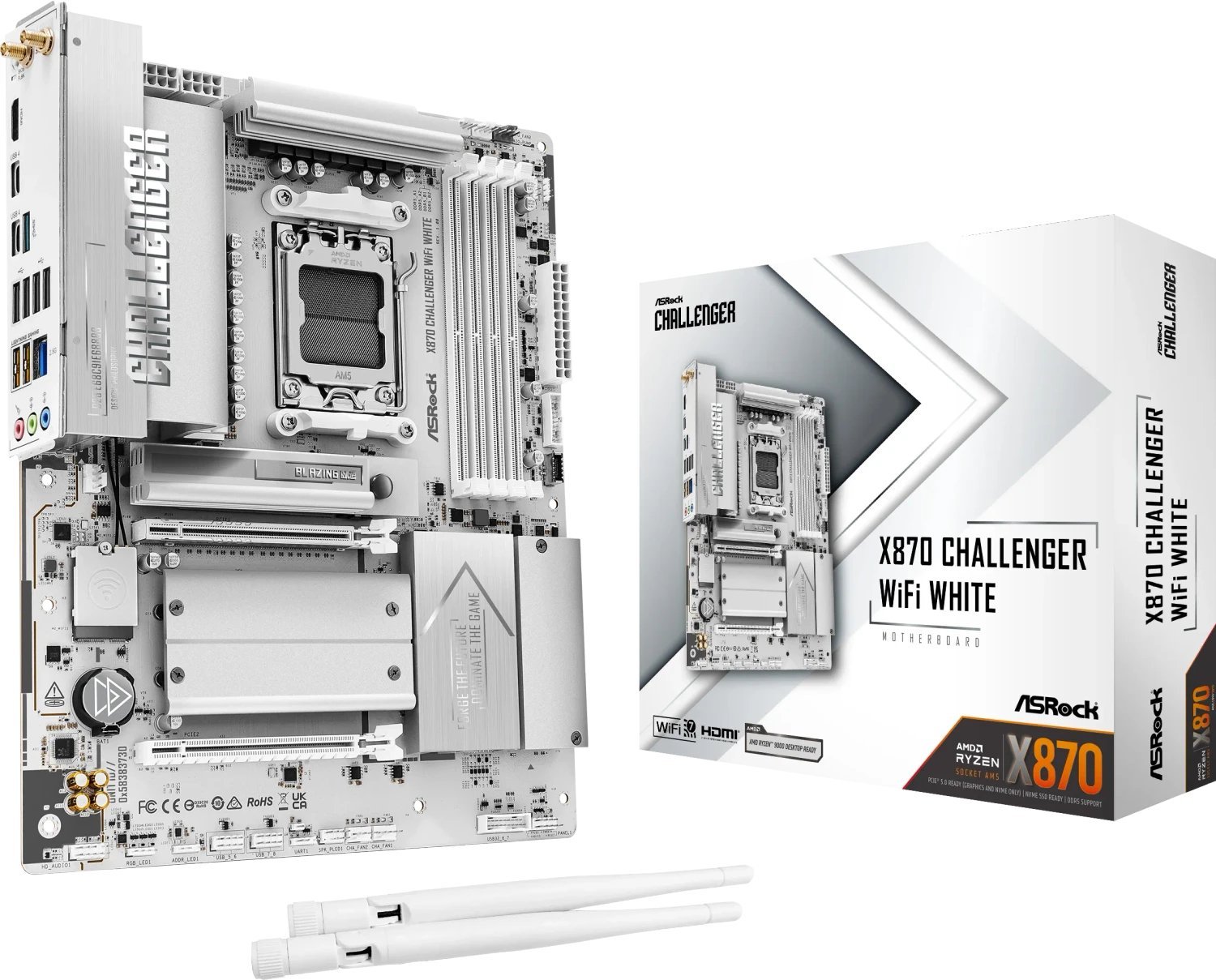 ASRock X870 CHALLENGER WIFI WHITE 90-MXBUL0-A0UAYZ