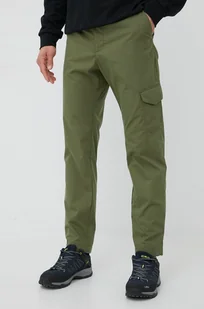 Jack Wolfskin spodnie outdoorowe Lakeside Trip męskie kolor zielony proste - Spodnie sportowe męskie - miniaturka - grafika 1
