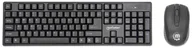 Myszki - Manhattan 179492 klawiatura Dołączona myszka RF Wireless QWERTY Niemiecki Czarny - miniaturka - grafika 1