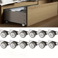 Inne - TEMU 12 Sztuk 1.25" Koła Na Kółka Z Aluminium Nieobrotne - Cicha Podkładka Kulkowa, Rzeczowa Montaż Do Mebli I Sprzętu, Cicha Praca, Gładkie Ruchy, - miniaturka - grafika 1