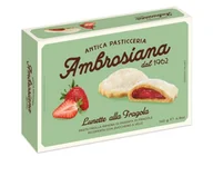 Ciastka - ANTICA PASTICCERIA AMBROSIANA Kruche ciastka z nadzieniem truskawkowym 140 g - miniaturka - grafika 1