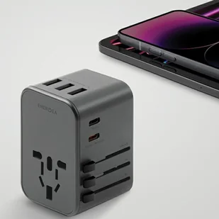ENERGEA ład. siec. 3xUSB+2xUSB-C PD-PPS-QC 3.0 35.5W 3A2C adapter 4w1 US/UA/EU/UK szary/gunmetal Travelworld - Ładowarki do telefonów - miniaturka - grafika 6