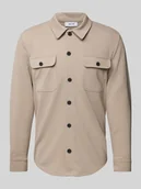 Koszule męskie - Koszula casualowa z listwą guzikową model ‘NEWKODYL’ - miniaturka - grafika 1