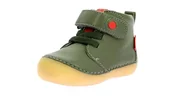 Botki damskie - KICKERS SONIZIKRO Botki do kostki dla chłopców, unisex, dla dzieci, 34, ZIELONY, 2 UK Child - miniaturka - grafika 1