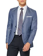 Kurtki męskie - Selected Męska kurtka garniturowa Shdone-Maze M. Blue Struct. Blazer STS, Niebieski (średni niebieski melanż średni niebieski melanż), 54 - miniaturka - grafika 1