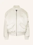 Kurtki damskie - Nike Kurtka Dwustronna beige - miniaturka - grafika 1