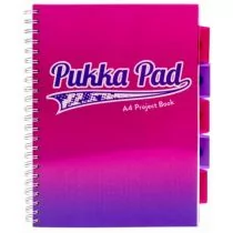 Pukka Pad Project Book Fusion A4 200 w kratkę różowy 8408 - Zeszyty szkolne - miniaturka - grafika 1