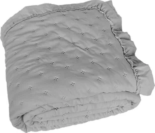 Narzuta na łóżko dekoracyjna z falbanką Werona 170x210 szara - Narzuty Narzuta na łóżko dekoracyjna z falbanką Werona 170x210 szara - Narzuty - miniaturka - grafika 1