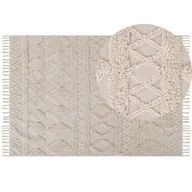 Dywany - Dywan bawełniany 160 x 230 cm beżowy DIDIM - miniaturka - grafika 1