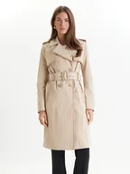 Płaszcze damskie - Guess Trencz W5RL14 WGWD2 Beżowy Regular Fit - miniaturka - grafika 1