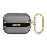 Akcesoria do słuchawek - Guess  GUAPHHTSK AirPods Pro cover czarny/black Strap Collection - miniaturka - grafika 1