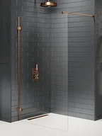 Ścianki i drzwi prysznicowe - Miedziana ścianka prysznicowa 110 cm EXK-7138 Avexa Copper Brushed New Trendy - miniaturka - grafika 1