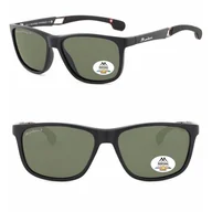 Okulary przeciwsłoneczne - Męskie okulary przeciwsłoneczne z filtrem UV400 i polaryzacją SP315B black/green - miniaturka - grafika 1