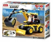 Zabawki konstrukcyjne - Sluban Klocki Town Constr Koparko-Chwytak 196 El. - miniaturka - grafika 1