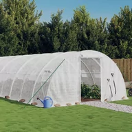 Szklarnie ogrodowe - Vidaxl Szklarnia Ze Stalową Ramą, Biała, 96 M², 24X4X2 M - miniaturka - grafika 1