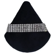 Gąbeczki do makijażu - KillyS Puszek do pudru czarny z kryształkami - miniaturka - grafika 1