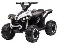 Pojazdy elektryczne dla dzieci - Quad na Akumulator 12V 2x45W Światła Led Muzyka Pilot 2,4G Biały - miniaturka - grafika 1