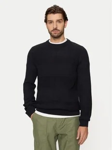 Jack&Jones Sweter Hugo 12258607 Granatowy Regular Fit - Swetry męskie - miniaturka - grafika 1