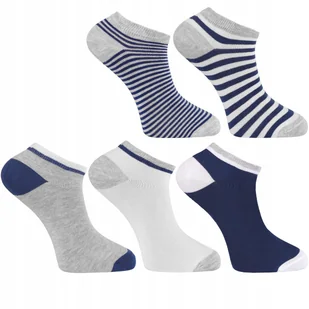Skarpety Skarpetki STOPKI Męskie Bawełniane 5 Par r. 43-45 - Skarpetki męskie - miniaturka - grafika 1