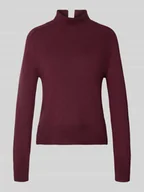 Swetry damskie - Golf o kroju regular fit z mieszanki bawełny i kaszmiru - miniaturka - grafika 1