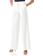 Spodnie damskie - Pinko Damskie spodnie Prospero Poly Viscos, N96_fumo White, 42 - miniaturka - grafika 1