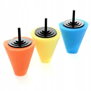 Gąbka Polerka Stożek Polerski Do Felg 3 Rodzaje - Akcesoria do mycia samochodu - miniaturka - grafika 1