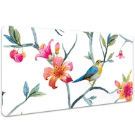 Podkładki na biurko - Podkładka mata ochronna na biurko Kwiaty 100x50 cm, Dywanomat - miniaturka - grafika 1