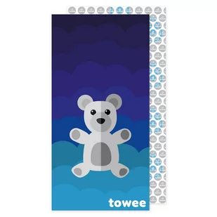Towee Ręcznik szybkoschnący Teddy Bearniebieski, 70 x 140 cm - Ręczniki - miniaturka - grafika 1