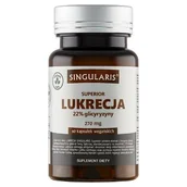 Układ pokarmowy - SINGULARIS Superior Lukrecja 22% glicyryzyny 270 mg, 60 kapsułek wegańskich - miniaturka - grafika 1