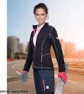 Bluzy damskie - ARDON FLORET - bluza polarowa damska - czarny H6314 3XL - miniaturka - grafika 1