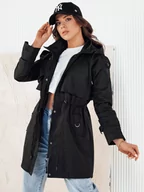 Kurtki damskie - Kurtka damska parka BRENS czarna Dstreet TY4230-L - miniaturka - grafika 1