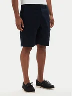 Spodenki męskie - Tommy Hilfiger Szorty materiałowe Twill Cargo MW0MW42350 Granatowy Relaxed Fit - miniaturka - grafika 1