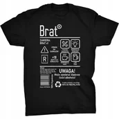 Koszulki męskie - Brat Etykieta Koszulka Prezent Dla Brata - miniaturka - grafika 1