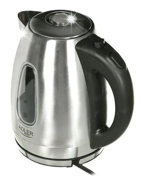 Czajnik elektryczny bezprzewodowy metalowy 1,7L mocny 2200W inox LED
