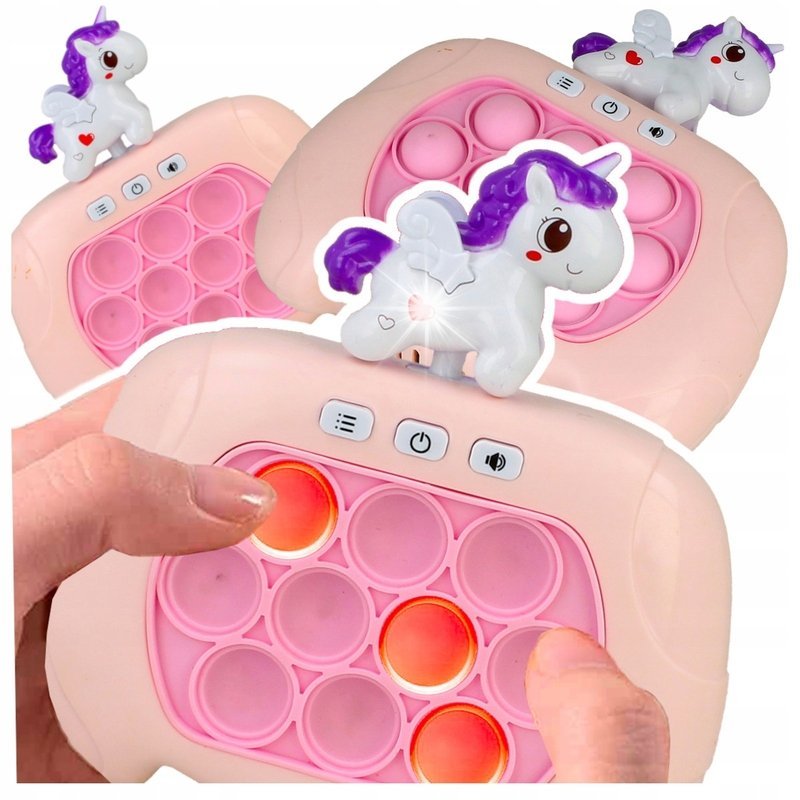 GRA POP IT KONSOLA ELEKTRYCZNA ANTYSTRESOWA GIERKA ZRĘCZNOŚCIOWA POPIT LED