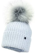 Czapki dla dzieci - Chłopięca czapka na zimę COLD z pomponem błękit - miniaturka - grafika 1
