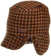 Czapki damskie - Sterntaler Czapka z daszkiem dla chłopców Karo krótka czapka, brązowy, 53 cm - miniaturka - grafika 1