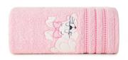 Ręczniki - Euro Firany Ręcznik Kąpielowy Dziecięcy Baby38 30 x 50 Różowy 1222868 - miniaturka - grafika 1