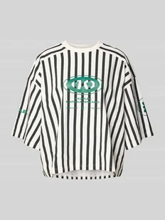 T-shirt o kroju oversized z nadrukami z motywem - Koszulki i topy damskie - miniaturka - grafika 1
