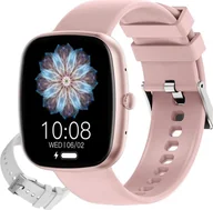 Smartwatch - Gravity GT18-2 Różowy, Szary - miniaturka - grafika 1
