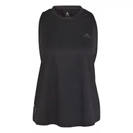 Koszulki i topy damskie - adidas Damski tank top, Czarny/czarny, M - miniaturka - grafika 1