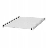 Pozostałe akcesoria sieciowe - Półka do szafy 19'' Netrack 1U/550 mm, wysuwana, szary - miniaturka - grafika 1