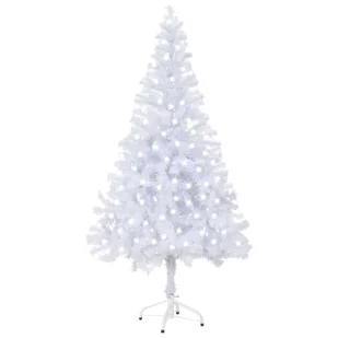 vidaXL Sztuczna choinka ze stojakiem i LED, 120 cm, 230 gałązek vidaXL - Choinki - miniaturka - grafika 1