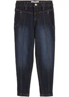 Spodnie damskie - Dżinsy dziewczęce ze stretchem Tapered, bawełna organiczna - bonprix - miniaturka - grafika 1